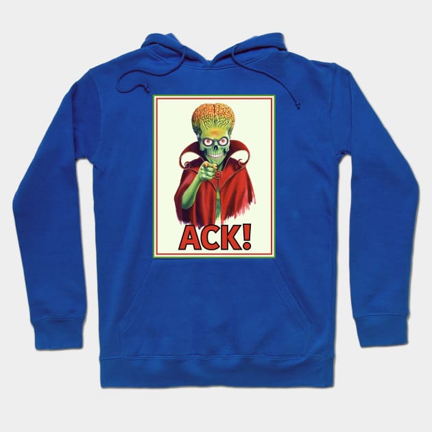 Mars Wants You! (Alt Print) Hoodie by Nerdology